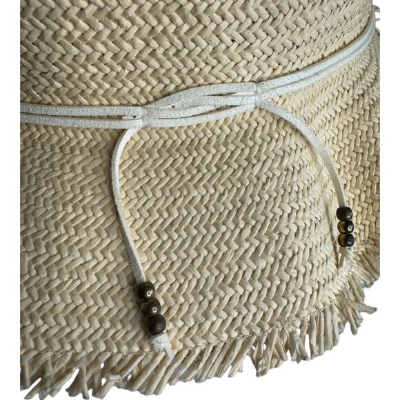 Hatattack Classic Travel Hat with fringe tan color - Picture 13 of 14